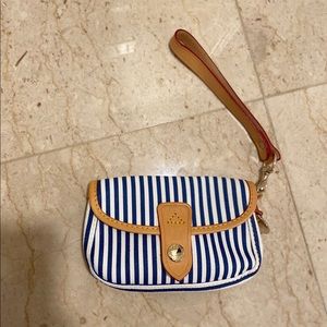 Dooney and Bourke Striped Wristlet